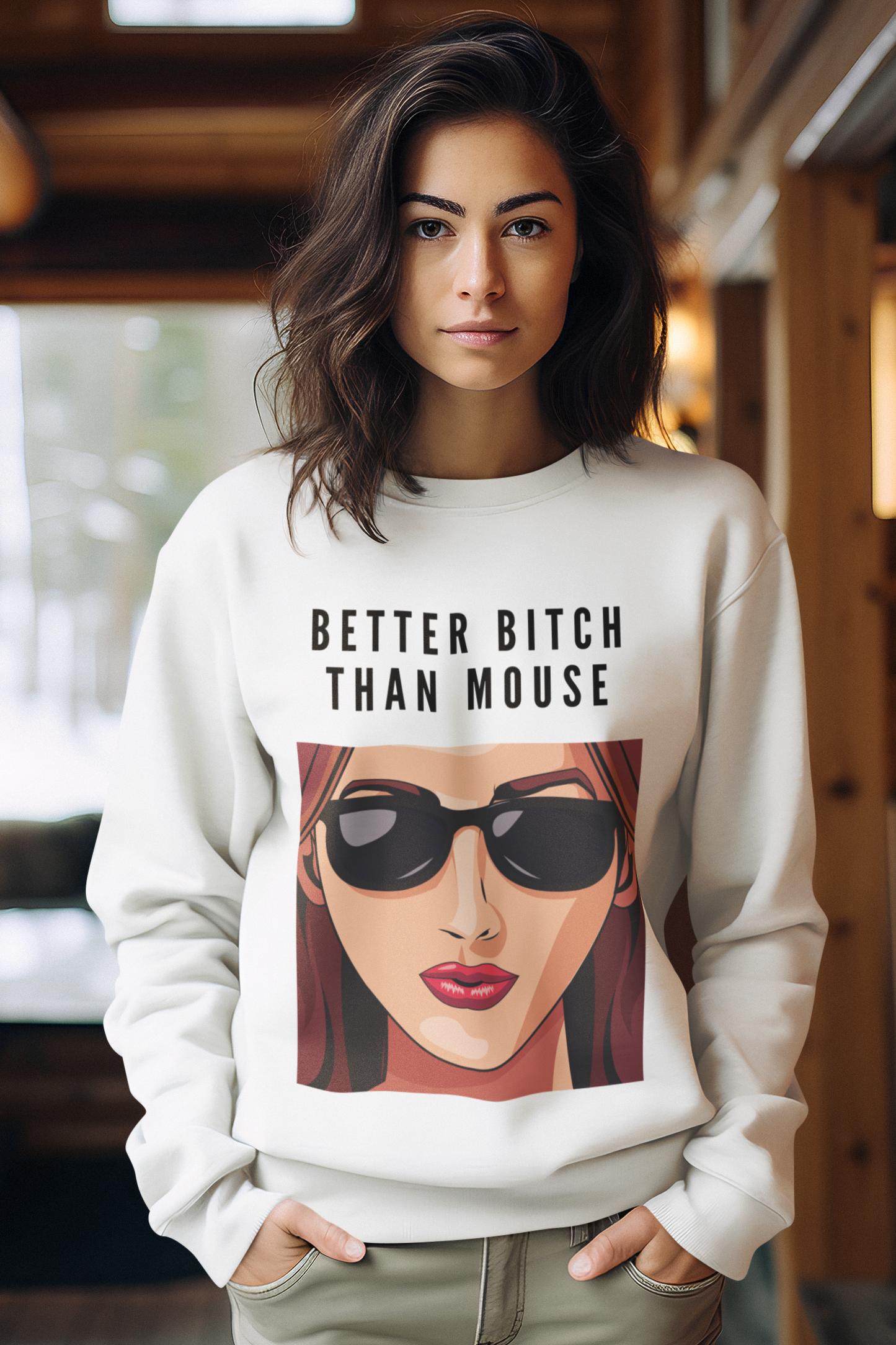 BETTER BITCH-Oversized Premium Comfort Sweatshirt